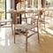 Flash Furniture Logan Commercial Grade Y-Back Style Wood & Kraft Paper Stackable Dining Chair w/Oak/Natural Finish ZH-8101YS-OAK-NAT-GG - alternate 2